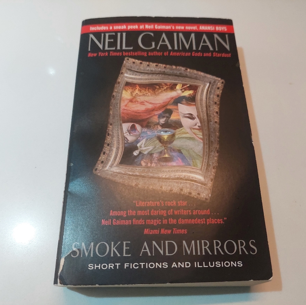 3/$24 Smoke and Mirrors by Neil Gaiman Paperback BOOK